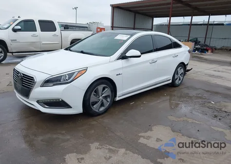 2017 Hyundai Sonata Hybrid Limited из США, поврежденный, VIN KMHE34L12HA056015